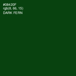 #08420F - Dark Fern Color Image