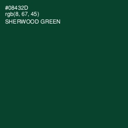 #08432D - Sherwood Green Color Image