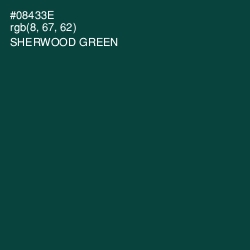 #08433E - Sherwood Green Color Image