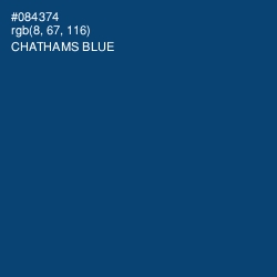 #084374 - Chathams Blue Color Image