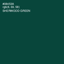 #08453A - Sherwood Green Color Image