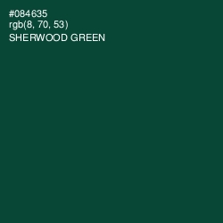 #084635 - Sherwood Green Color Image