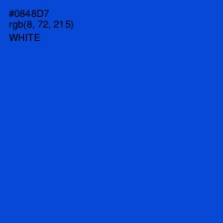 #0848D7 - Science Blue Color Image