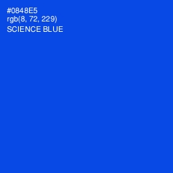 #0848E5 - Science Blue Color Image