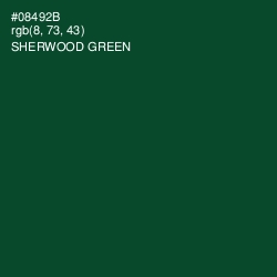 #08492B - Sherwood Green Color Image