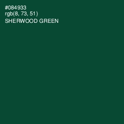 #084933 - Sherwood Green Color Image