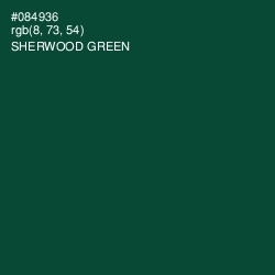#084936 - Sherwood Green Color Image