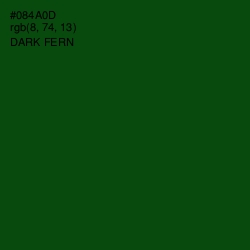 #084A0D - Dark Fern Color Image