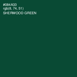 #084A33 - Sherwood Green Color Image