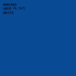 #084A93 - Congress Blue Color Image