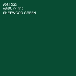 #084D33 - Sherwood Green Color Image