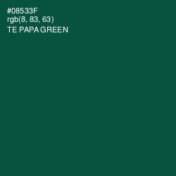 #08533F - Te Papa Green Color Image