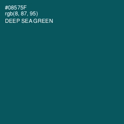 #08575F - Deep Sea Green Color Image