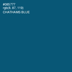 #085777 - Chathams Blue Color Image