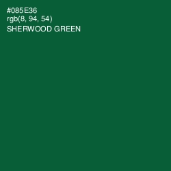 #085E36 - Sherwood Green Color Image