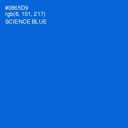 #0865D9 - Science Blue Color Image
