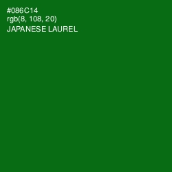 #086C14 - Japanese Laurel Color Image