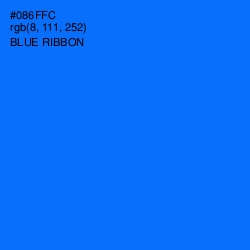 #086FFC - Blue Ribbon Color Image