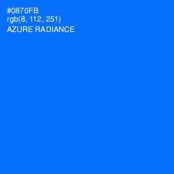 #0870FB - Azure Radiance Color Image