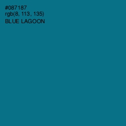 #087187 - Blue Lagoon Color Image