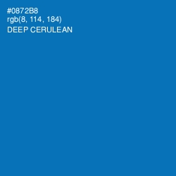 #0872B8 - Deep Cerulean Color Image