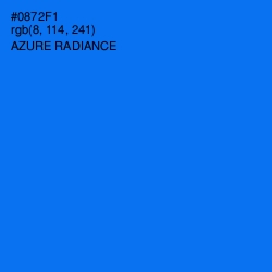 #0872F1 - Azure Radiance Color Image