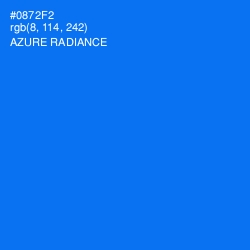 #0872F2 - Azure Radiance Color Image