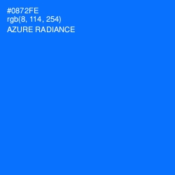 #0872FE - Azure Radiance Color Image