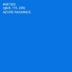 #0873E2 - Azure Radiance Color Image