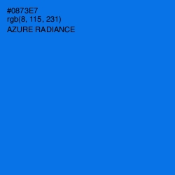 #0873E7 - Azure Radiance Color Image