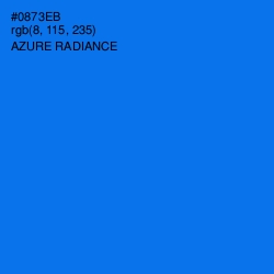 #0873EB - Azure Radiance Color Image