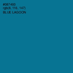 #087493 - Blue Lagoon Color Image