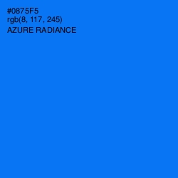 #0875F5 - Azure Radiance Color Image