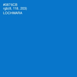 #0876CB - Lochmara Color Image