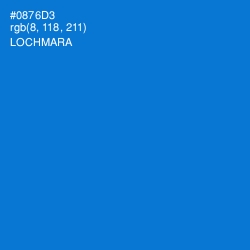 #0876D3 - Lochmara Color Image