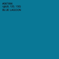 #087896 - Blue Lagoon Color Image