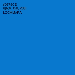 #0878CE - Lochmara Color Image