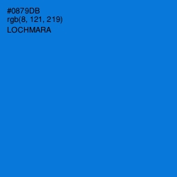 #0879DB - Lochmara Color Image