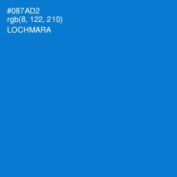 #087AD2 - Lochmara Color Image