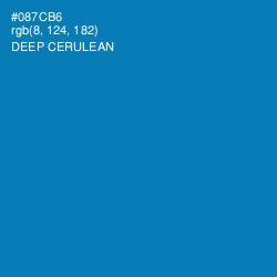 #087CB6 - Deep Cerulean Color Image