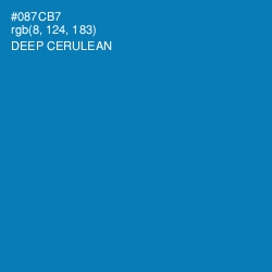 #087CB7 - Deep Cerulean Color Image
