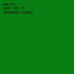 #087D11 - Japanese Laurel Color Image