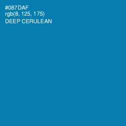 #087DAF - Deep Cerulean Color Image