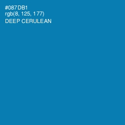#087DB1 - Deep Cerulean Color Image