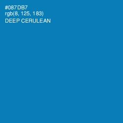 #087DB7 - Deep Cerulean Color Image