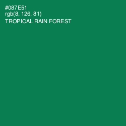 #087E51 - Tropical Rain Forest Color Image