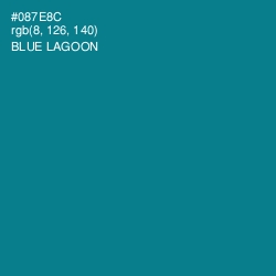 #087E8C - Blue Lagoon Color Image