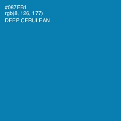 #087EB1 - Deep Cerulean Color Image