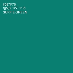 #087F70 - Surfie Green Color Image