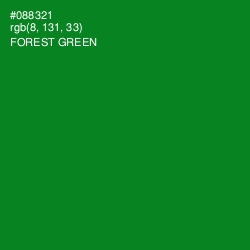 #088321 - Forest Green Color Image